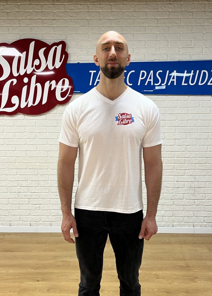 Koszulka męska V-neck Biała